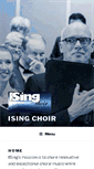 Mobile Screenshot of isingchoir.org