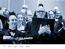 Tablet Screenshot of isingchoir.org